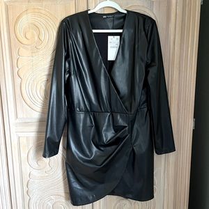 ZARA dress . Not real leather . Gorgeous